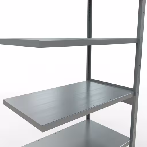 Afbeelding nr. 12 van het artikel aanbouwrekken, legbordstellingen, insteeksysteem MULTIplus330, 2500 x 1000 x 600 mm, 6 legborden, lengtestangen, verzinkt uit de productgroep insteeksysteem van het merk Schulte Lagertechnik