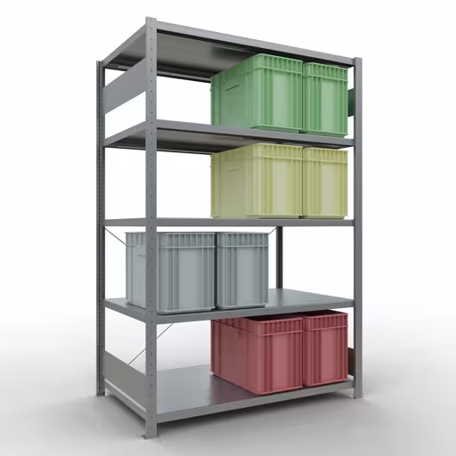 Insteeksysteem basisplank 2000x1300x800 mm, type 250 kg, verzinkt van het merk Schulte Lagertechnik uit het assortiment insteeksysteem