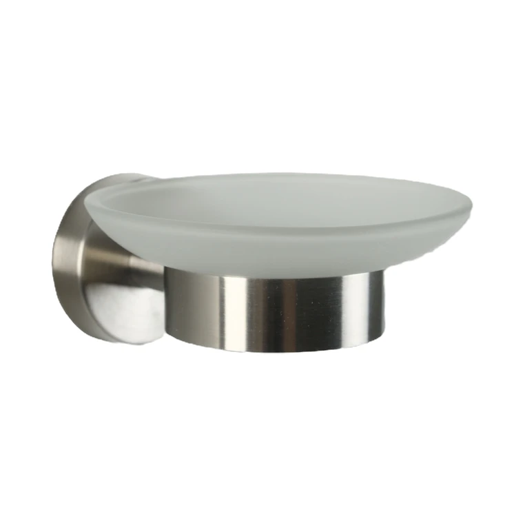 AXIAL zeepbakje, roestvrij staal en glas - geschikt om te lijmen of te boren, uit de categorie Zeepbakjes & Zeepdispensers met artikelnummer IP2066