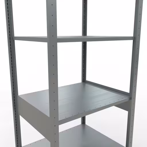 Basisplank, legplank, insteeksysteem MULTIplus150, 2500 x 750 x 600 mm (HxBxD), 6 legborden, lengtestangen, verzinkt uit de categorie basisplanken met de GTIN 4004514254672 Basisplank, legbord, insteeksysteem MULTIplus150, 2500 x 750 x 600 mm, 6 legborden, verzinkt van het merk Schulte Lagertechnik uit het assortiment insteeksysteem