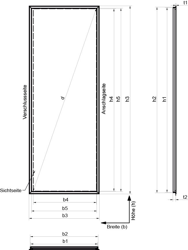 PRIMUS aluminium inspectiedeur 500x1000 RAL9016 klikwand uit de categorie inspectiedeuren en kleppen met de GTIN 4005046200151 Primus met kliksluiting van het merk Upmann uit de categorie inspectiedeuren en kleppen