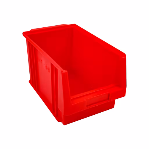 Open opbergdoos, dxbxh 345x213x200 mm, rood, polypropyleen, opbergruimte voor kleine onderdelen, art.nr. 20211