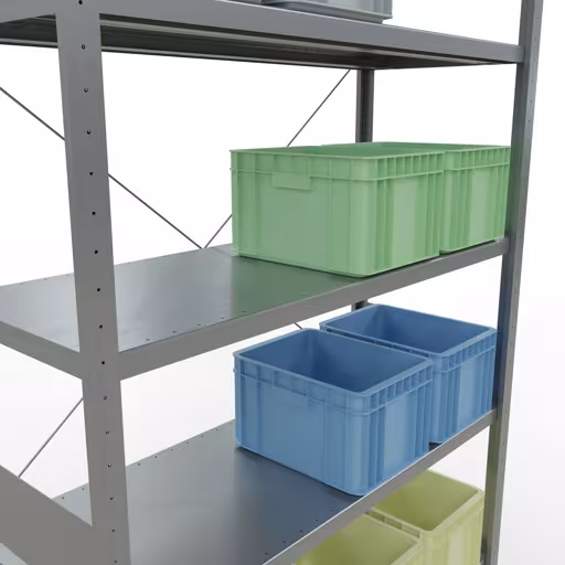 Productafbeelding nr. 13 van het artikel insteeksysteem basisplank 3000x1300x500 mm, type 250 kg, verzinkt Figuur nr. 13 van het artikel insteeksysteem basisplank 3000x1300x500 mm, type 250 kg, verzinkt uit de insteeksysteem productgroep van Schulte Lagertechnik