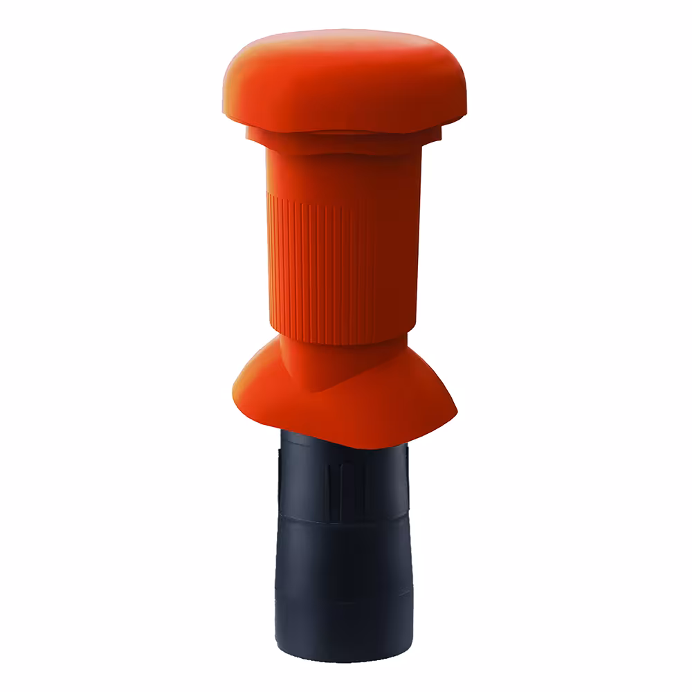 Venduct ventilatiebuis lang DN 110 rood, voor aansluiting op DN 110 van Klöber Venduct ventilatiebuis lang DN 110, steile dakdoorgangen, art.nr. KE8009-3-0100