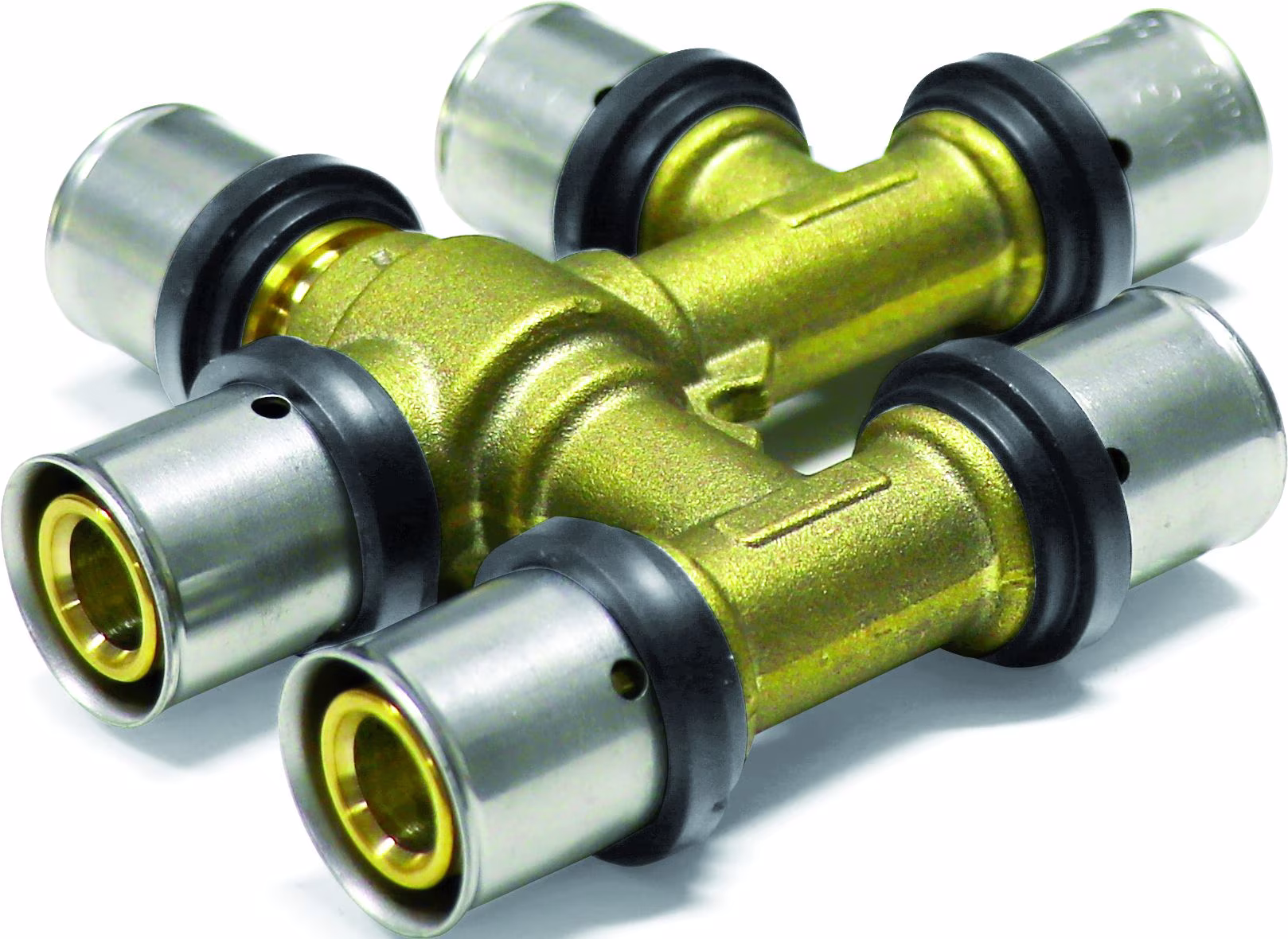 Pipetec Pers-Kruis T-stuk 20 x 2 mm - 20 x 2 mm - 20 x 2 mm van het merk Pipetec Pipetec Pers-Kruis T-stuk uit de categorie Persfittingen Messing met het artikelnummer PFKFT202020