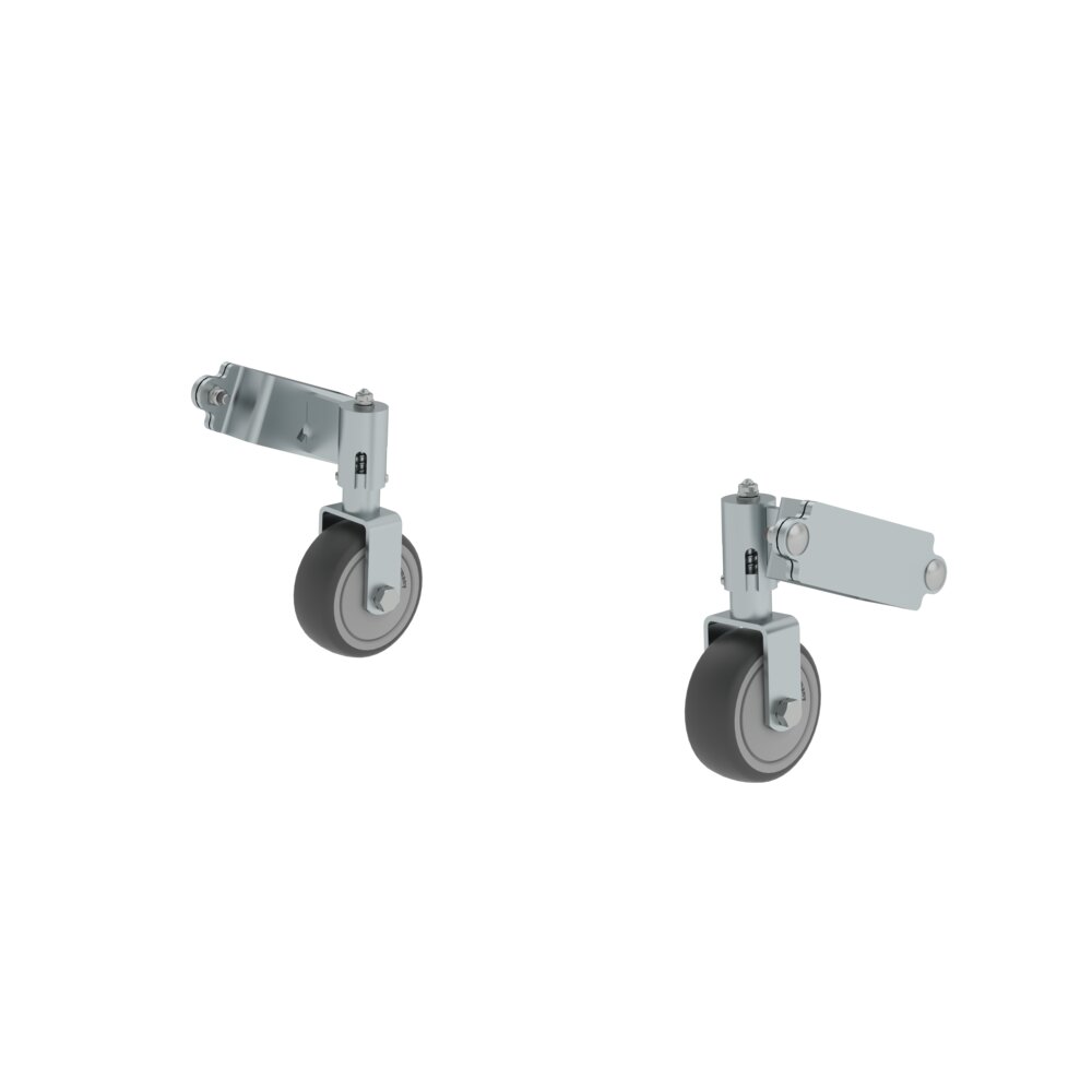 Munk-schroefwielen voor 73 mm-stijlen van Günzburger Steigtechnik Munk schroefbare zwenkwielen uit de categorie accessoires en reserveonderdelen voor klimuitrusting, artikelnummer 019847