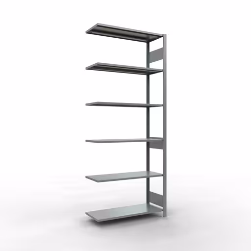 Figuur nr. 15 van het artikel aanbouwrekken, legbordstellingen, insteeksysteem MULTIplus85, 2500 x 1000 x 400 mm, 6 legborden, verzinkt uit de productgroep insteeksysteem van het merk Schulte Lagertechnik.