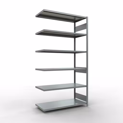 Afbeelding nr. 14 van het artikel aanbouwrekken, legbordstellingen, insteeksysteem MULTIplus250, 2500 x 1300 x 600 mm, 6 legborden, lengtestangen, verzinkt uit de productgroep insteeksysteem van Schulte Lagertechnik
