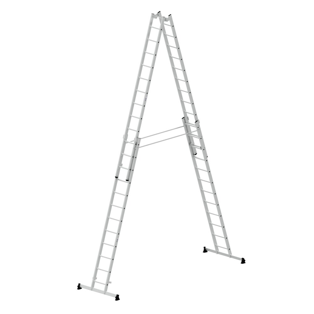 Munk 4-delige sporttrap met nivello® dwarsbalk, 4x12 sporten, van Günzburger Steigtechnik Munk 4-delige trap met Nivello® dwarsbalk uit de categorie trappen, artikelnummer 033048