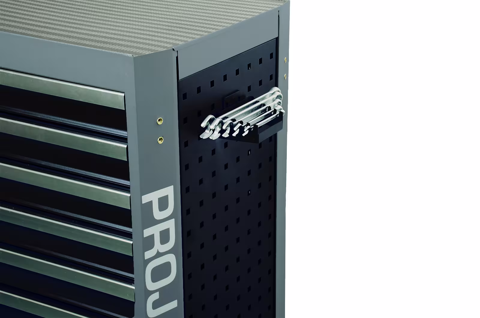 Accessoires werkplaatswagen met vierkante gaten steeksleutelhouder zwart van PROJAHN Sleutelhouder, sleutel, artikelnr. 5503-204