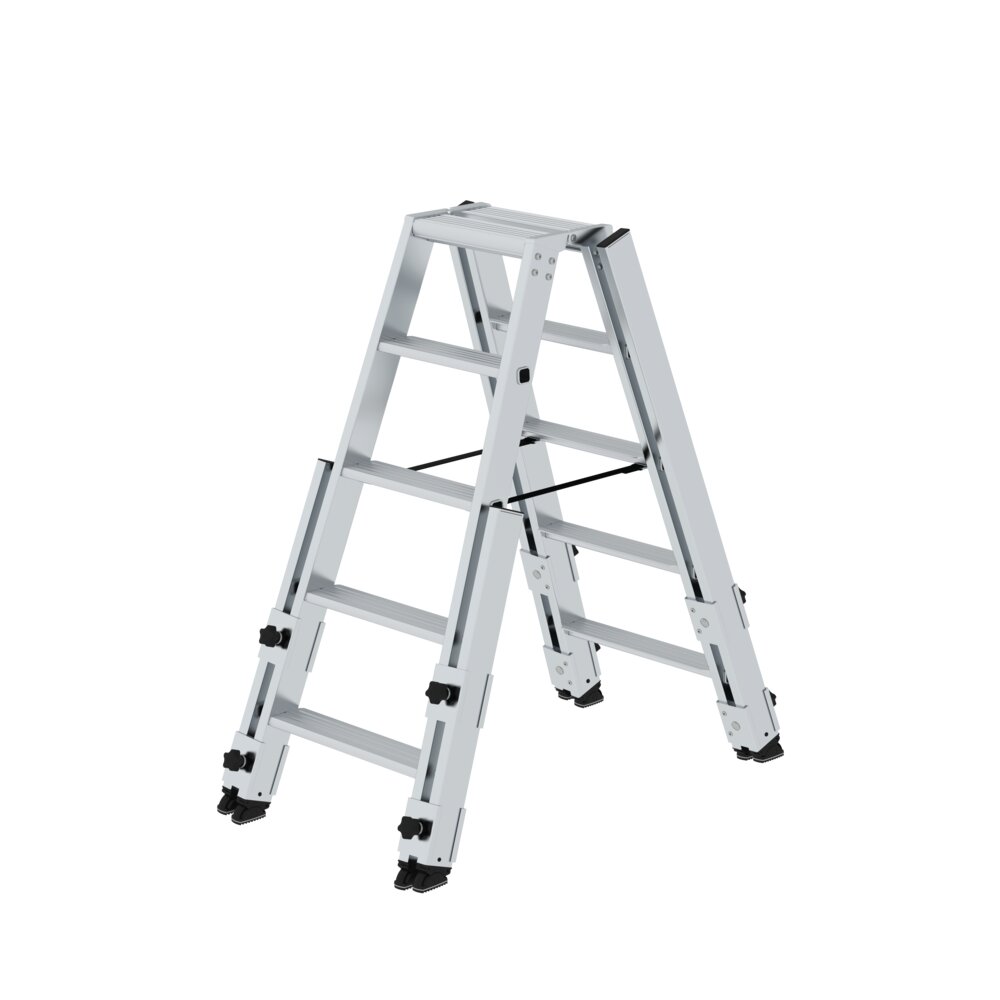 Munk trap, geschikt voor trappen, 2x5 treden, van Günzburger Steigtechnik Munk trapladder, geschikt voor trappen, uit de categorie trapladders, artikelnummer 042710
