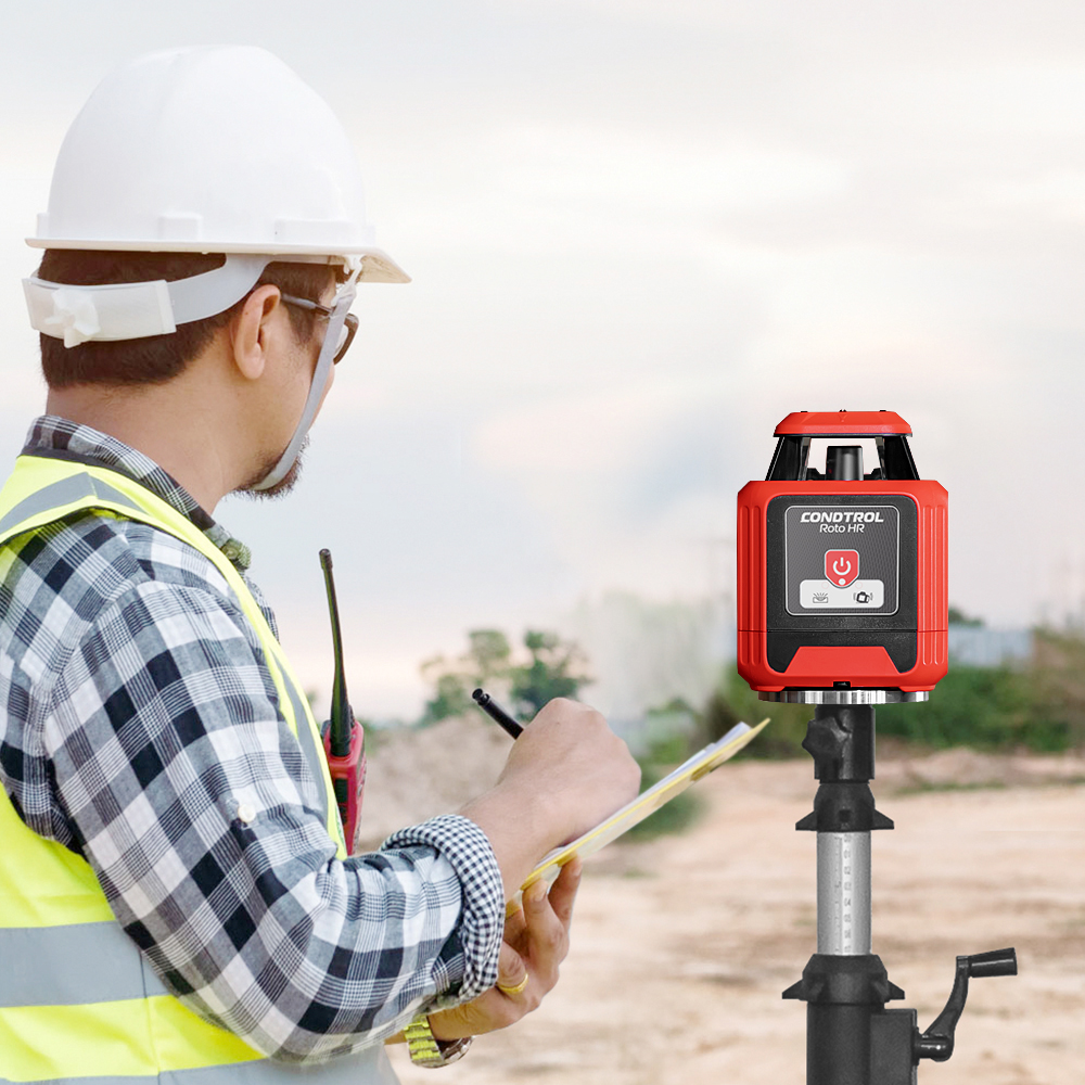 Horizontale roterende laser met RODE laserstraal Roto HR