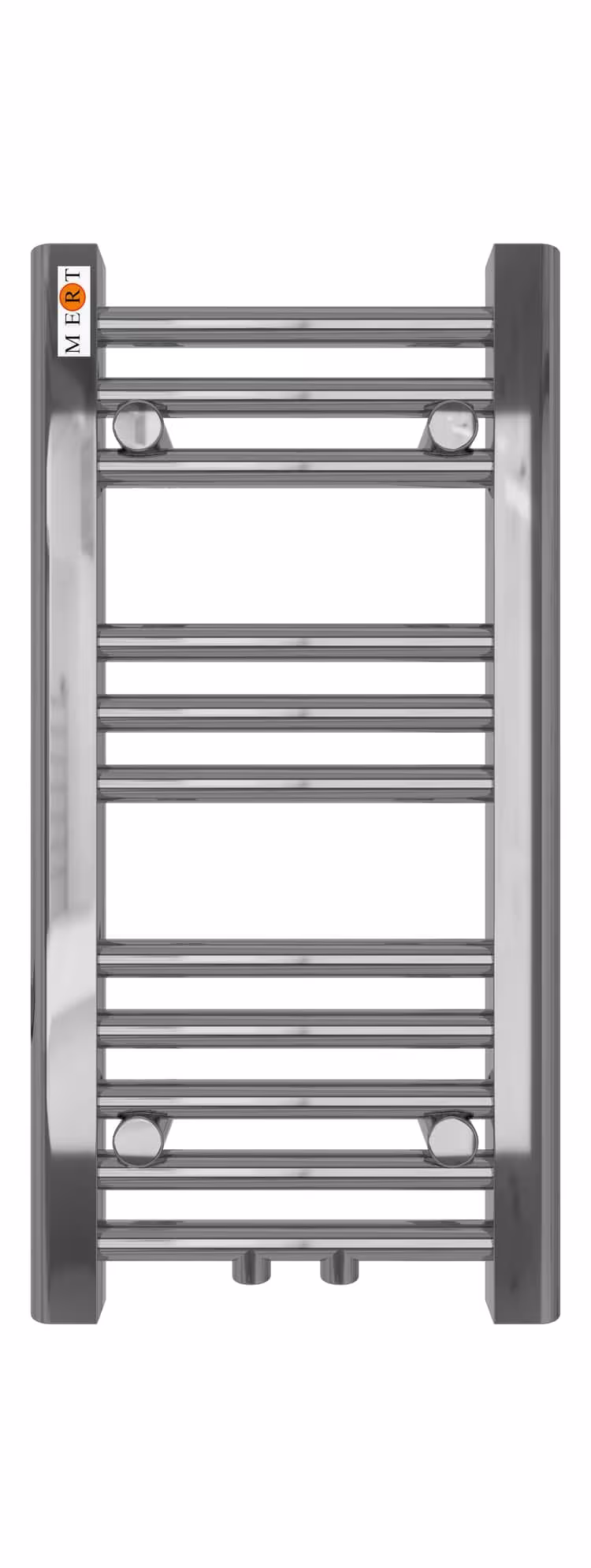 MERT badkamerradiator chroom recht, 300*600 mm, middenaansluiting van MERT met art.nr. 3-30x060-M