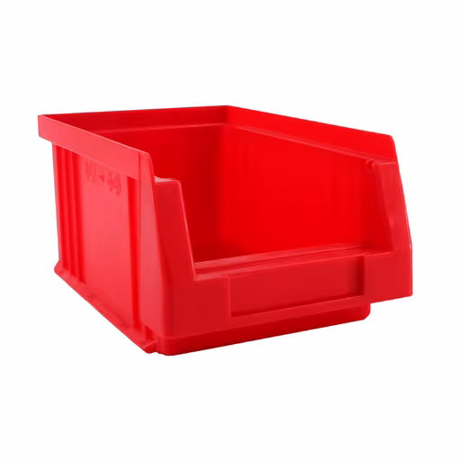 Open opbergdoos, dxbxh 164x105x75 mm, rood, polypropyleen, opbergruimte voor kleine onderdelen, art.nr. 20231