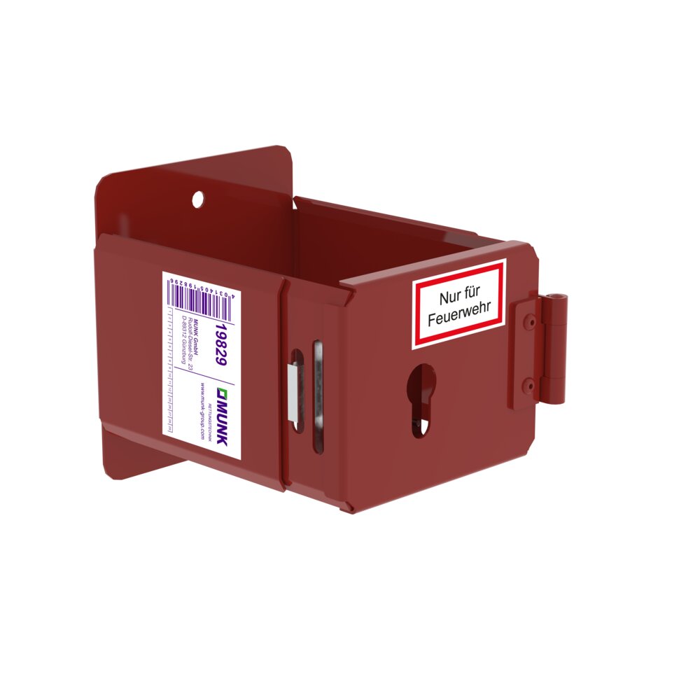 Munk ladderhouder, gepoedercoat RAL 3000, voor profiel-halfcilinders door de klant van Günzburger Steigtechnik Munk ladderhouder, gepoedercoat RAL 3000, voor halfcilinderprofielen voor montage op locatie, uit de categorie speciale ladders, professionele producten, artikelnummer 019829.