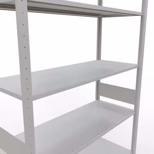 Productafbeelding nr. 6 van het artikel basisplank, legbord-insteeksysteem MULTIplus150, 3000 x 1300 x 500 mm, 7 legborden, RAL 7035 lichtgrijs uit het insteeksysteem-assortiment van Schulte Lagertechnik