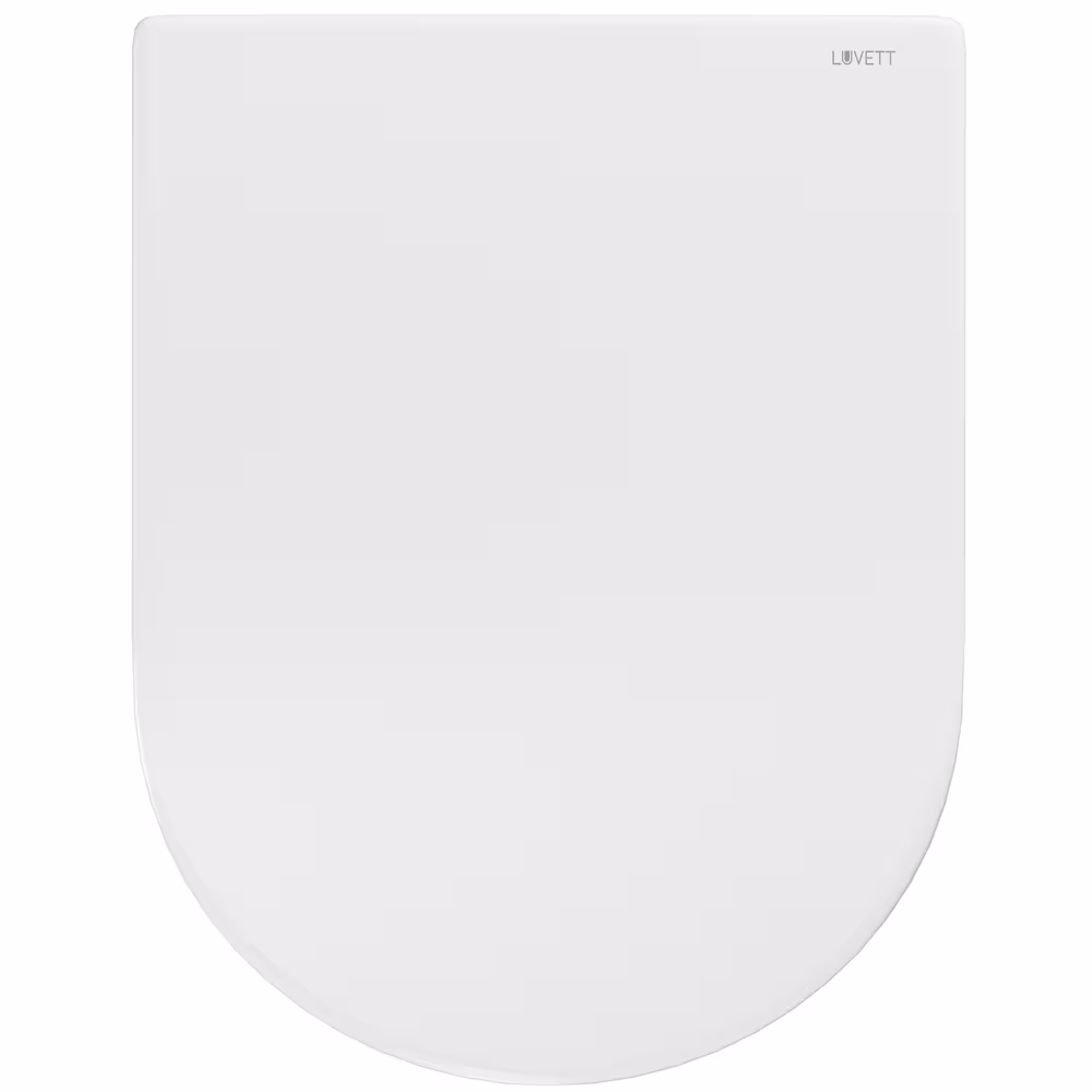 Figuur nr. 11 van het artikel toiletbril D650 D-vorm wit met softclose-mechanisme, o.a. voor ME van Starck uit de productgroep badkamerkeramiek van het merk LUVETT