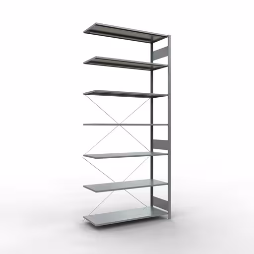 Insteeksysteem aanbouwstelling 3000x1300x500 mm, type 150 kg, verzinkt van Schulte Lagertechnik Insteeksysteem opzetplank 3000x1300x500 mm, type 150 kg, verzinkt, opzetplank, art.nr. 12757-130