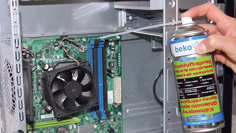 TecLine perslucht/koudespray 400 ml Elektronik, Hardware, Computerausrüstung, Person, Computer