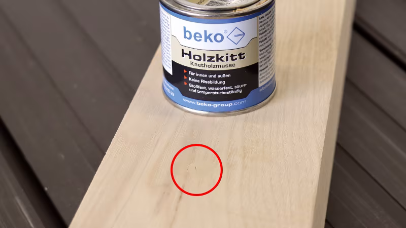 Houtplamuur gekneed 110 g, donker eiken Zinn, Kann