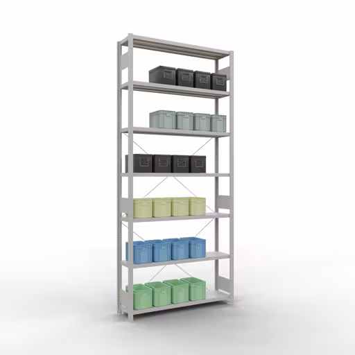 Productafbeelding nr. 12 van het artikel insteeksysteem basisplank 3000x1300x300 mm, type 250 kg, lichtgrijs Afbeelding nr. 12 van het artikel insteeksysteem basisplank 3000x1300x300 mm, type 250 kg, lichtgrijs uit de productgroep insteeksysteem van Schulte Lagertechnik