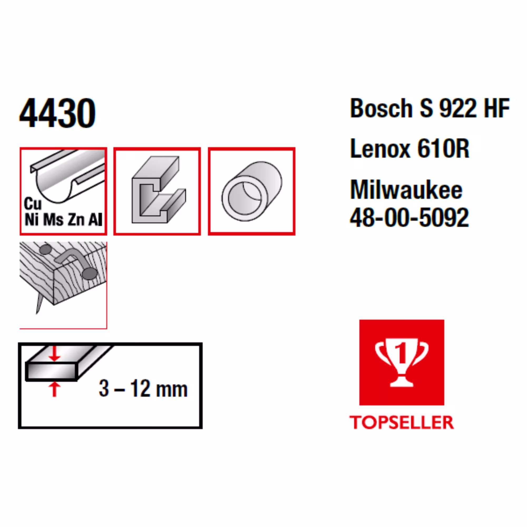 Bimetaal reciprozaagblad gefreesd en gezet totale lengte 150/vertande lengte 130 mm, tandsteek 2,5 mm uit de categorie reciprozaagbladen met de GTIN 4028655044305 Bimetaal reciprozaagblad voor hout van het merk MPS uit de categorie reciprozaagbladen