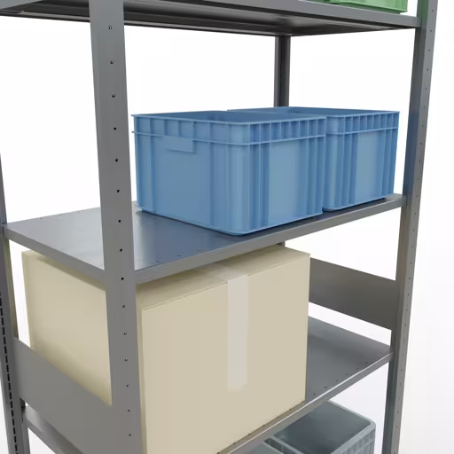 Figuur nr. 14 van het artikel basisrek, legplank-insteeksysteem MULTIplus85, 3000 x 1000 x 500 mm, 7 legborden, verzinkt uit de productgroep insteeksysteem van het merk Schulte Lagertechnik.