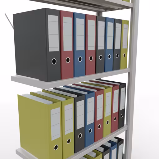 Figuur nr. 12 van het artikel, kantoorrekken, insteeksysteem MULTIplus85, 1800 x 750 x 300 mm, 5 planken, zonder aanslaglijst, lichtgrijs uit de productgroep kantoorrekken van Schulte Lagertechnik.