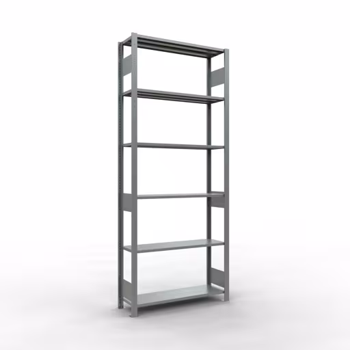 Figuur nr. 12 van het artikel basisrek, legplank-insteeksysteem MULTIplus85, 2500 x 1000 x 300 mm, 6 legborden, verzinkt uit de productgroep insteeksysteem van het merk Schulte Lagertechnik.