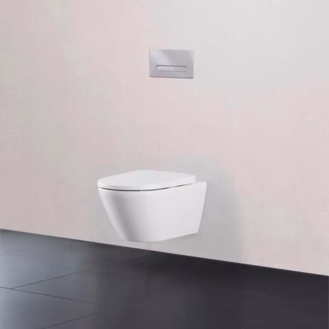 Duravit wandcloset 540 mm D-Neo Wit, randloos spoeltoilet, closetzitting met soft-close mechanisme, inclusief Durafix