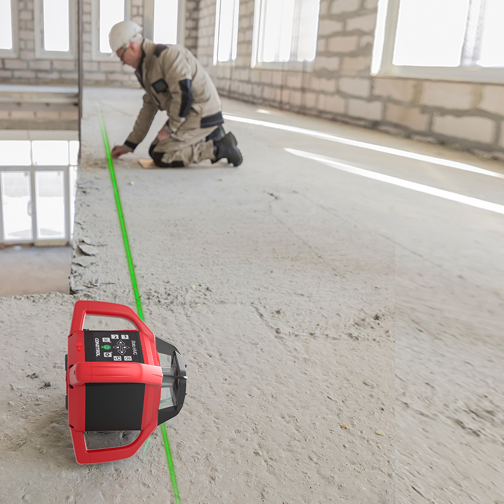 Ohne Text 847641 Horizontaal & verticaal roterende laser met GROENE laserstraal Roto HVG