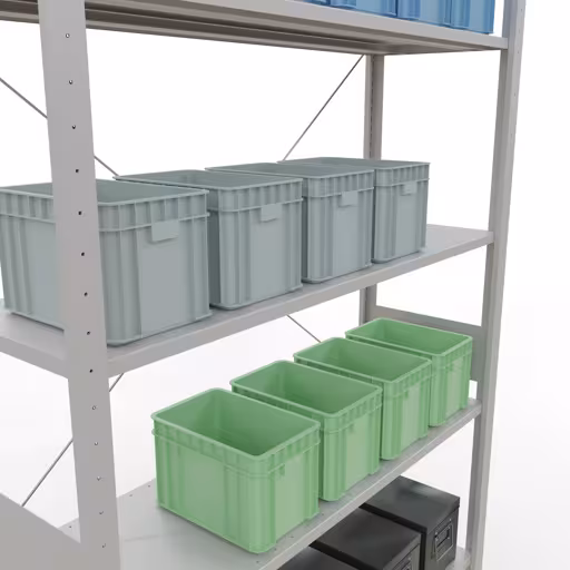 Productafbeelding nr. 8 van het artikel insteeksysteem basisplank 3000x1300x400 mm, type 150 kg, lichtgrijs uit het insteeksysteem assortiment van Schulte Lagertechnik