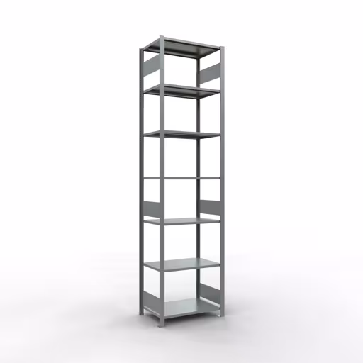 Productafbeelding nr. 14 van het artikel basisrek, legbord, insteeksysteem MULTIplus150, 3000 x 750 x 500 mm, 7 legborden, verzinkt uit het insteeksysteem assortiment van Schulte Lagertechnik