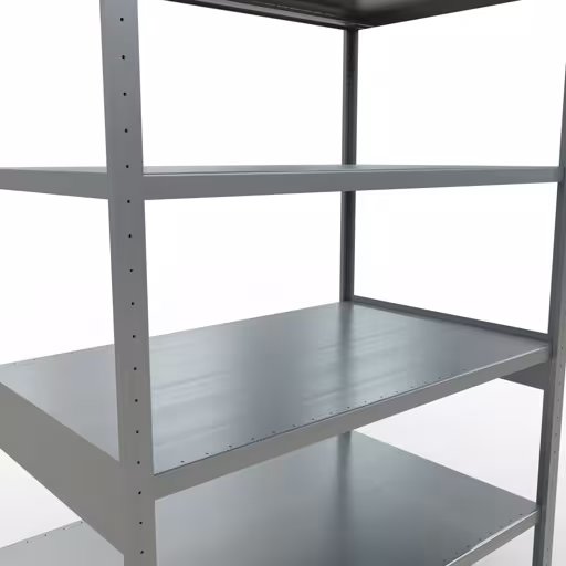 Figuur nr. 14 van het artikel basisrek, legbord, insteeksysteem MULTIplus250, 2500 x 1300 x 800 mm, 6 legborden, lengtestangen, verzinkt uit de insteeksysteem productgroep van Schulte Lagertechnik.