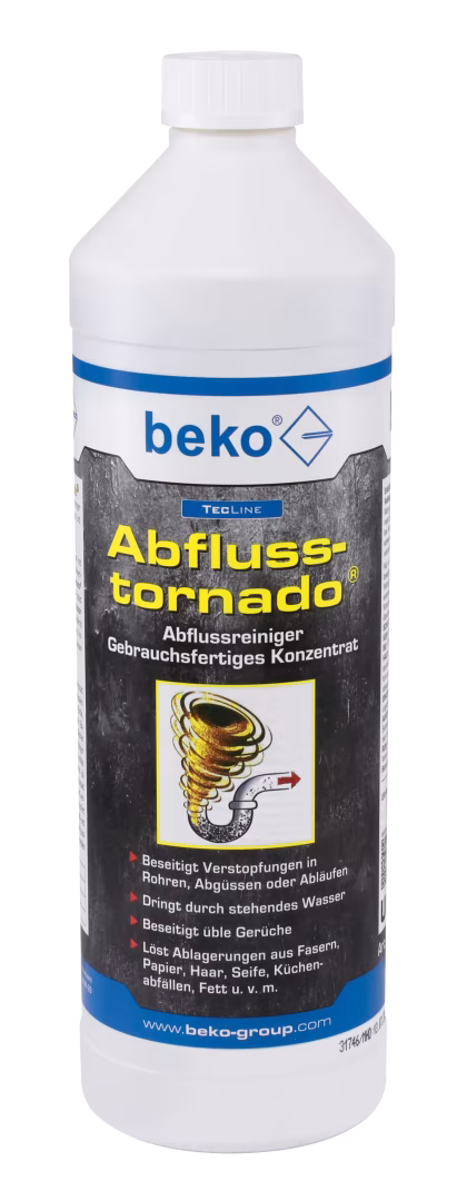 TecLine Drain Tornado®, gebruiksklaar concentraat 1 l fles van Beko TecLine Drain Tornado®, gebruiksklaar concentraat 1 l fles uit de categorie sanitairreiniger met art.nr. 299 28 1000