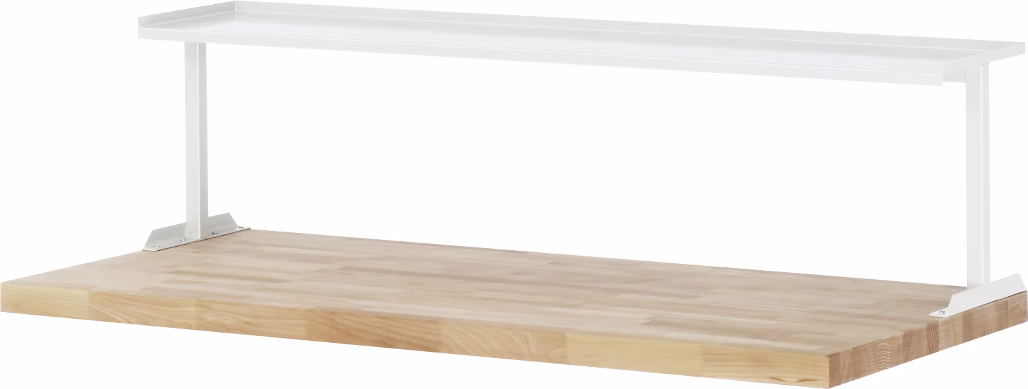 Plank voor werkbankmontage, B3000(2x1500)xD300xH375 mm van Rau Plank voor werkbankmontage uit de categorie Werkbanken met artikelnummer 09-AL3000.12