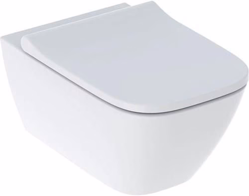 Geberit Smyle Set wandtoilet, vierkant, met toiletbril, diepe spoeling, randloos, gesloten vorm, wit, van het merk Geberit Geberit Smyle Set wandtoilet, vierkant, met toiletbril, diepe spoeling, randloos, gesloten ontwerp, wit, uit de categorie wandtoiletten met artikelnummer 6001006076