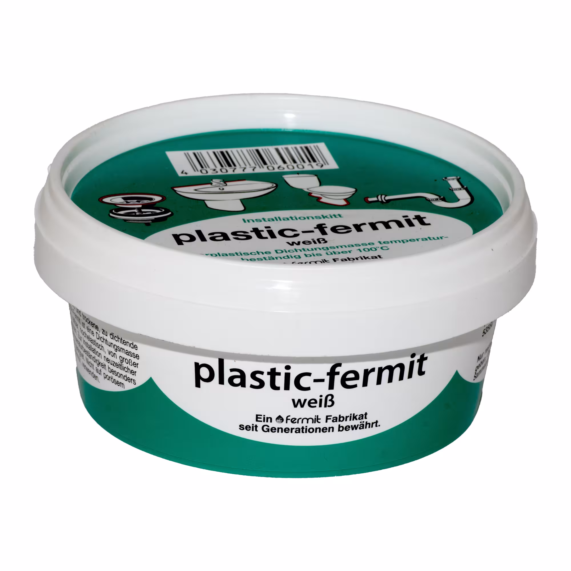 250g wit plastic van Fermit Fermit kunststof Fermit wit, kit, art.nr. 6001