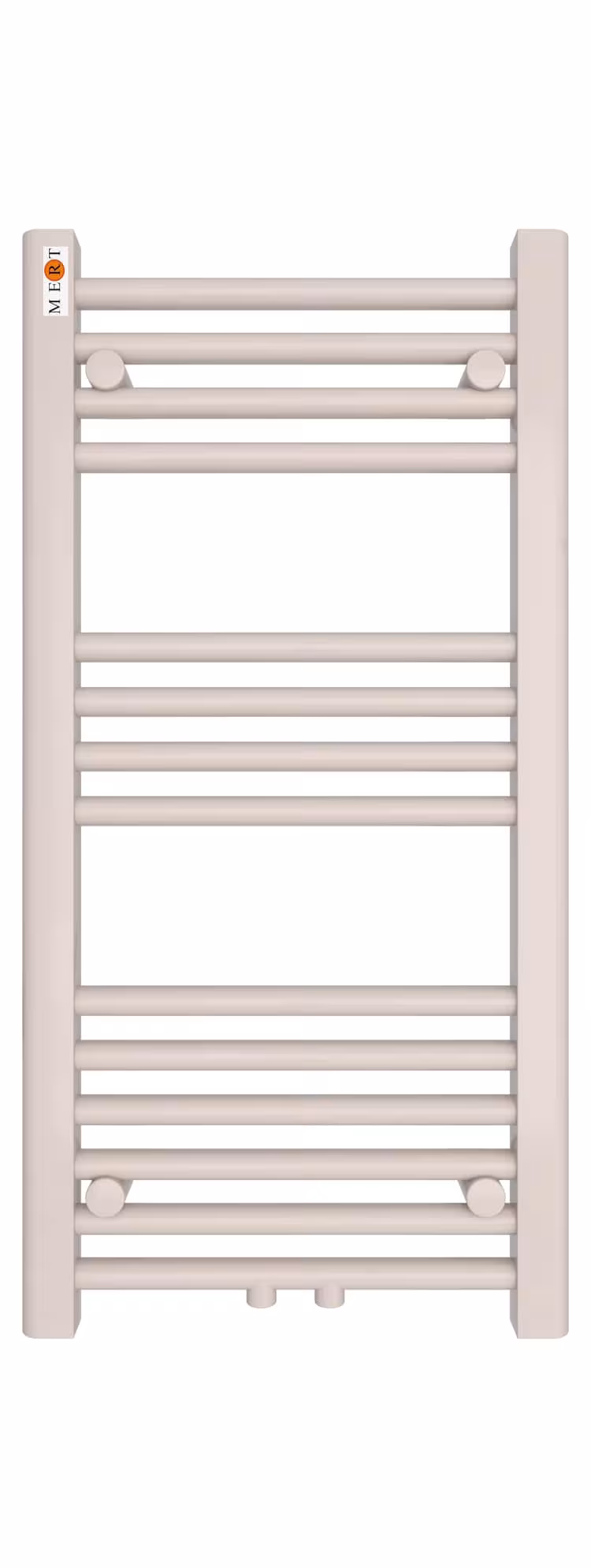 Badkamerradiator wit recht, middenaansluiting van MERT uit de categorie badkamerradiator