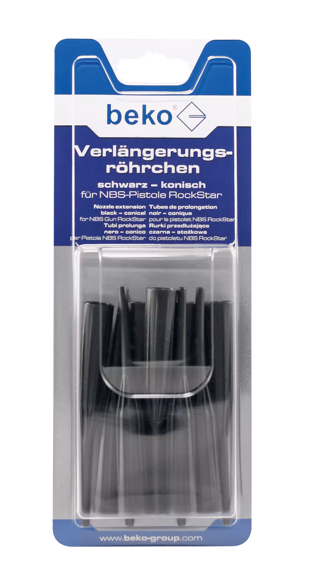 Verlengbuis, zwart, conisch voor NBS-pistool RockStar uit de categorie patroonpersen & pistolen met artikelnr. 907 751 015