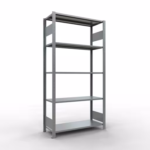 Basisplank, legbord, insteeksysteem MULTIplus85, 2000 x 1000 x 400 mm, 5 legborden, verzinkt van het merk Schulte Lagertechnik uit het assortiment insteeksysteem