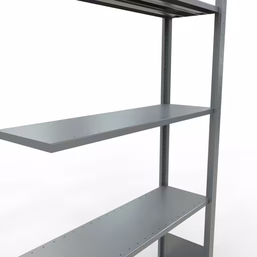 Productafbeelding nr. 14 van het artikel Aanbouwrekken, legbordstellingen, insteeksysteem MULTIplus85, 2000 x 1000 x 300 mm (HxBxD), 5 legborden, lengtestangen, verzinkt Figuur nr. 14 van het artikel aanbouwrekken, legbordstellingen, insteeksysteem MULTIplus85, 2000 x 1000 x 300 mm, 5 legborden, verzinkt uit de productgroep insteeksysteem van het merk Schulte Lagertechnik.