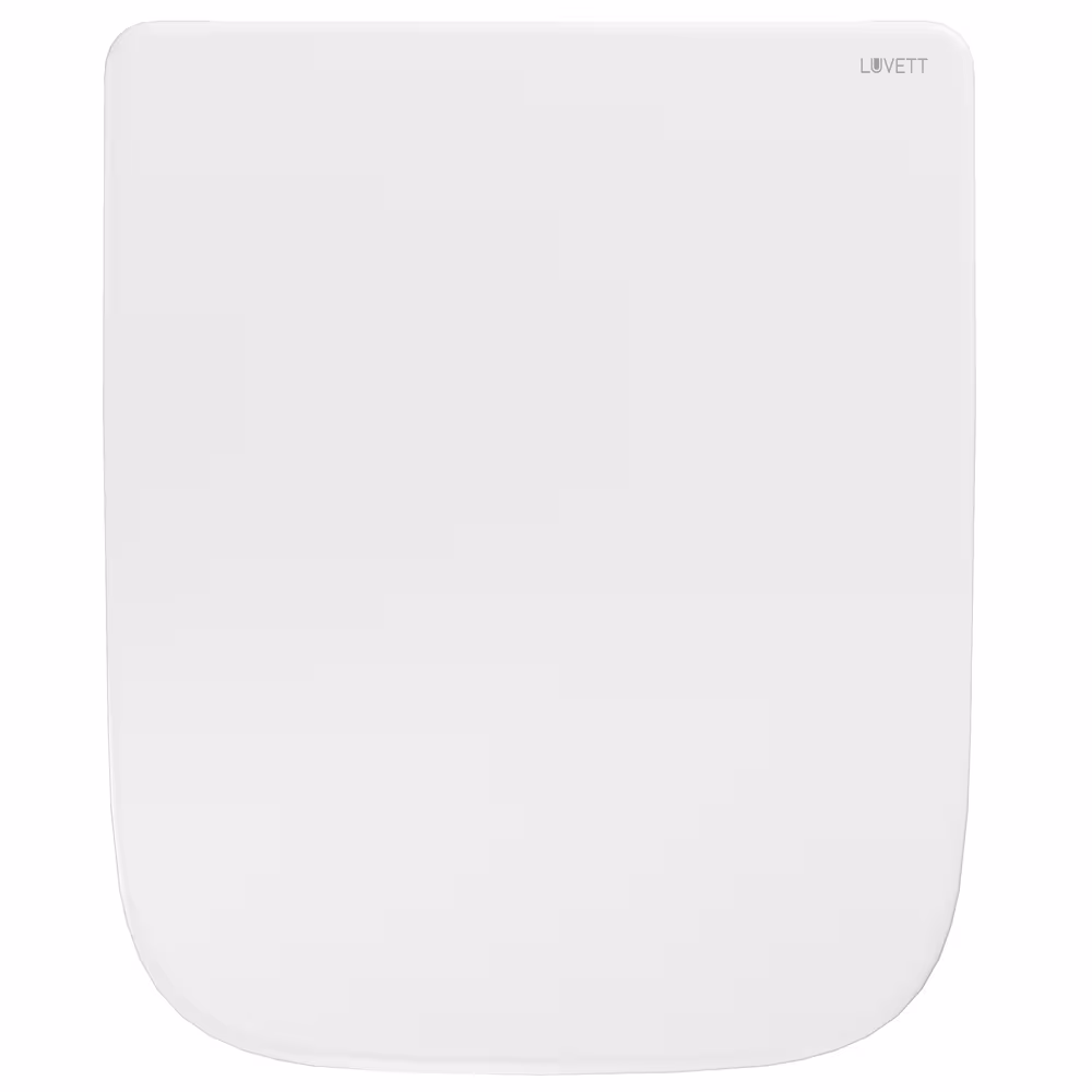 Figuur nr. 11 van het artikel toiletbril Q500 wit vierkant met softclose-mechanisme, onder andere voor Geberit Renova Plan uit de productgroep badkamerkeramiek van het merk LUVETT