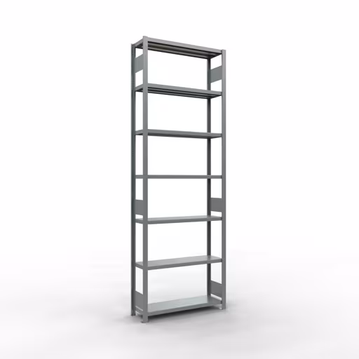 Figuur nr. 13 van het artikel basisrek, legplank, insteeksysteem MULTIplus330, 3000 x 1000 x 300 mm, 7 legborden, lengtestangen, verzinkt uit de insteeksysteem productgroep van Schulte Lagertechnik.