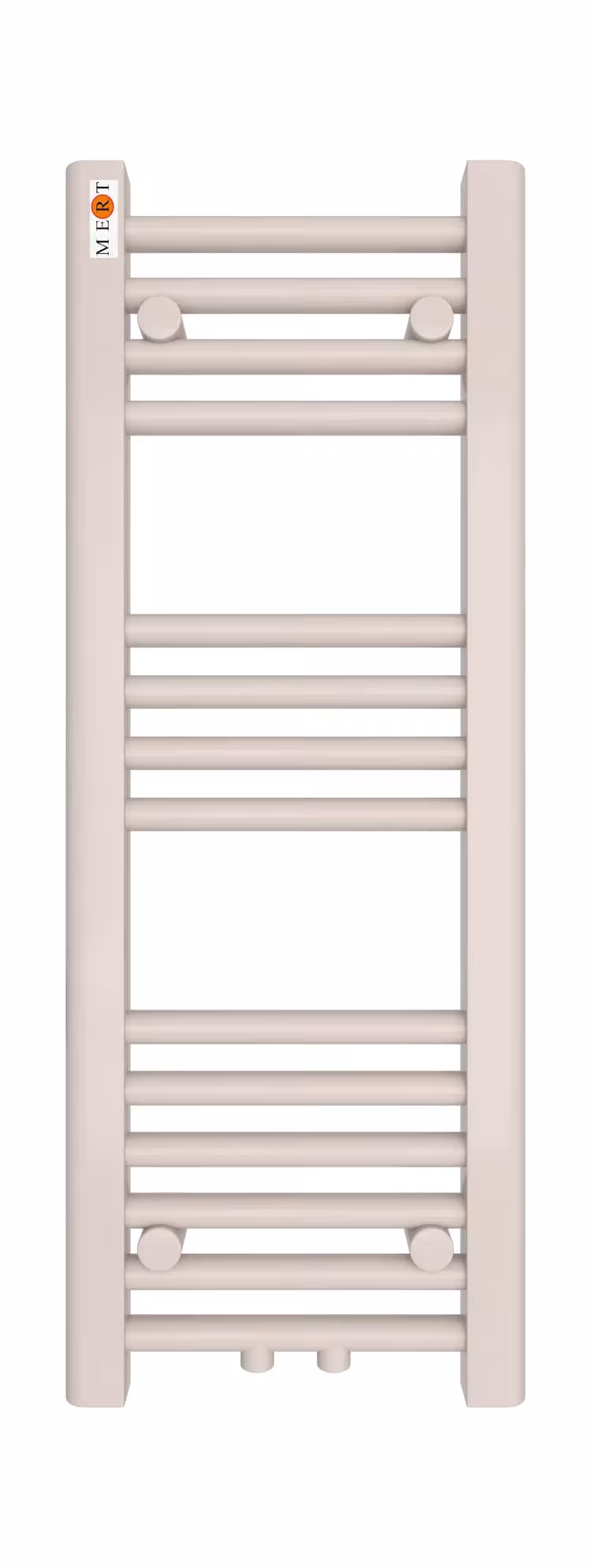Badkamerradiator wit recht, middenaansluiting van MERT uit de categorie badkamerradiator