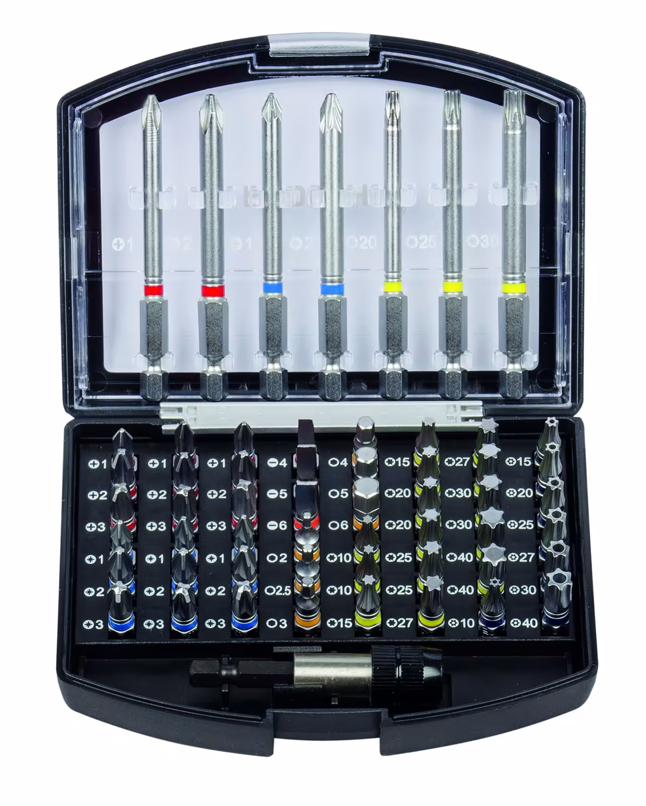 1/4" bitbox met gemarkeerde bits 56 stuks van PROJAHN uit de categorie machine-accessoires