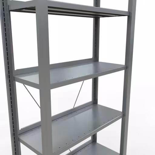 Afbeelding nr. 11 van het artikel, kantoorreksysteem MULTIplus85, 2300 x 750 x 300 mm, 7 legborden, verzinkt, met aanslagbeugel uit de productgroep kantoorrekken van Schulte Lagertechnik