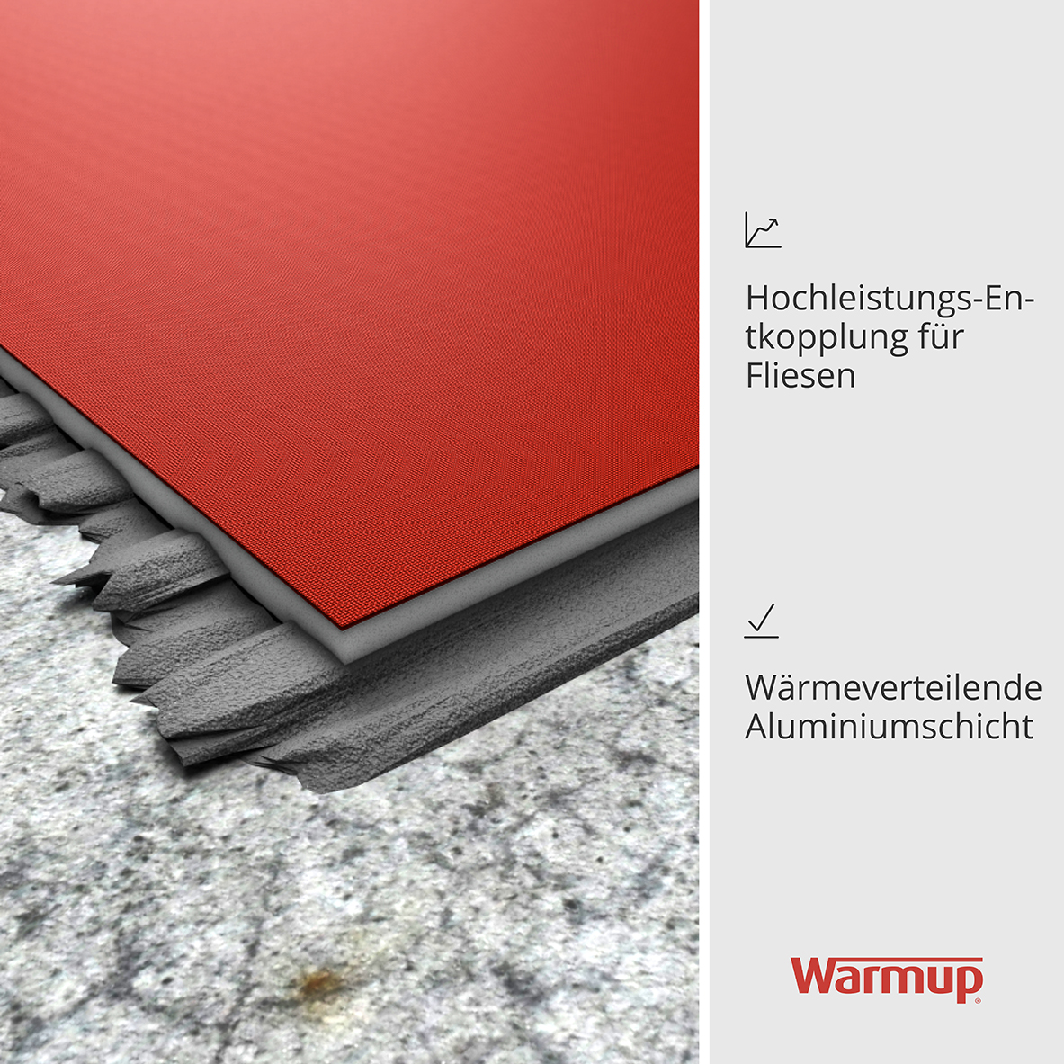 Warmup Ultralight, speciaal isolatiepaneel voor gebruik met vloerverwarming