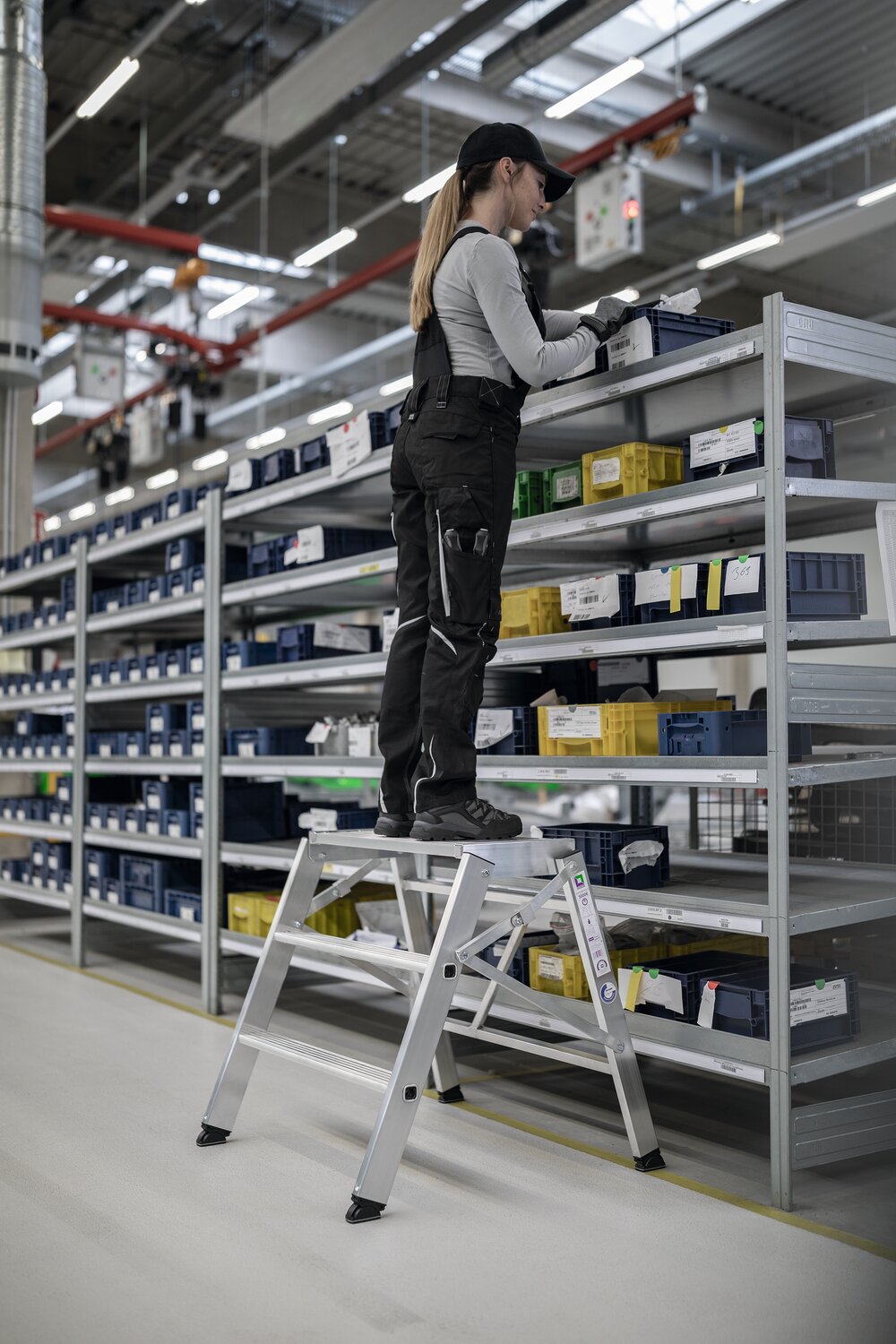 Milieubild 3812217 Munk opklapbaar platform, enkelzijdige toegang, 2 treden + platform