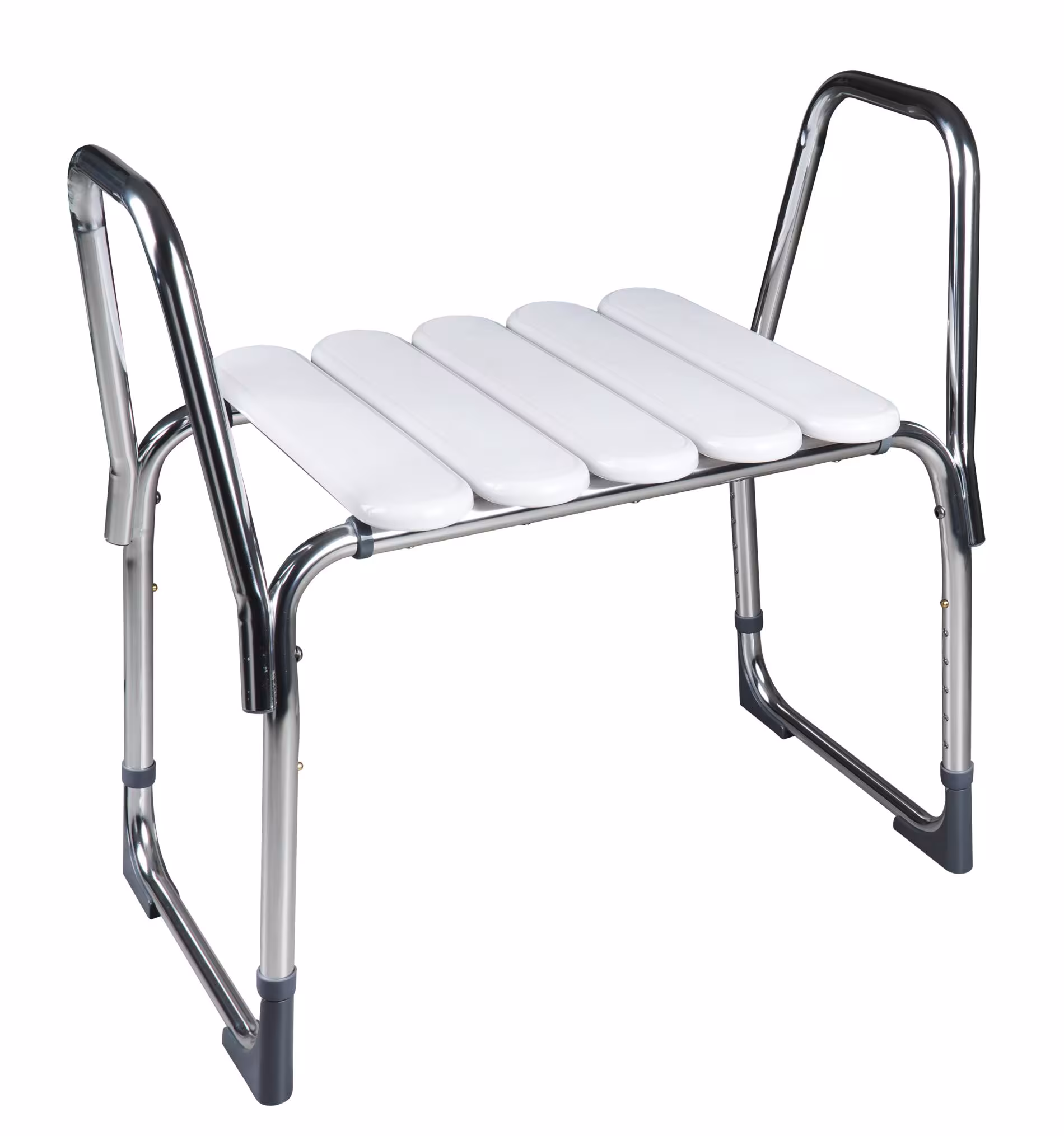 Armleuningen voor badkamerkruk Pro, chroomkleurig met de GTIN 4006956159133 Armleuningen voor badkamerkruk Pro, chroomkleurig van Ridder met art.nr. A173100